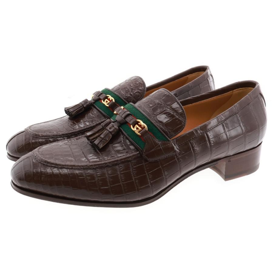 GUCCI グッチ クロコダイルレザー シェリーライン インター GUCCI グッチ クロコダイルレザー シェリーライン インター