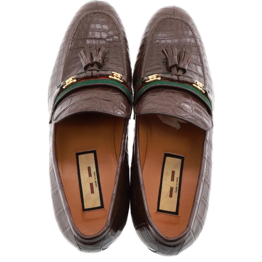 GUCCI グッチ クロコダイルレザー シェリーライン インター GUCCI グッチ クロコダイルレザー シェリーライン インター