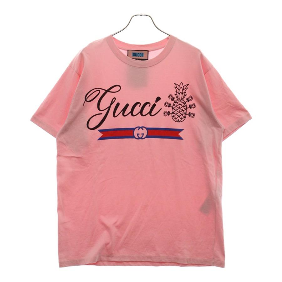 GUCCI グッチ 22SS Pineapple Cotton T-Shirt パイナップル ロゴ 
