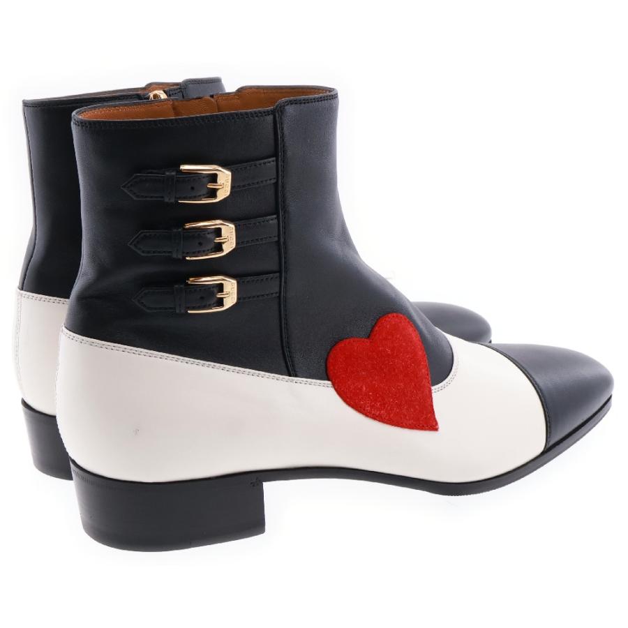 GUCCI グッチ Ha Boot With Buckles ハート レザーブーツ GUCCI グッチ Ha Boot With Buckles ハート レザーブーツ