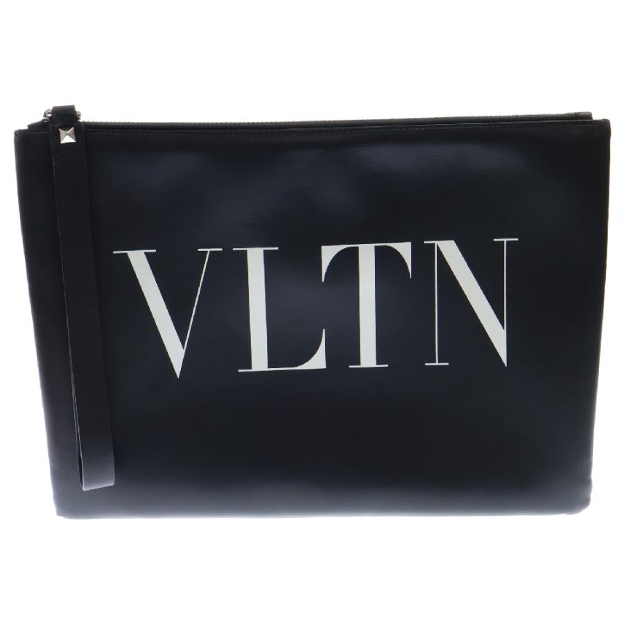 VALENTINO ヴァレンチノ 19SS VLTNロゴ カーフスキンレザー クラッチ