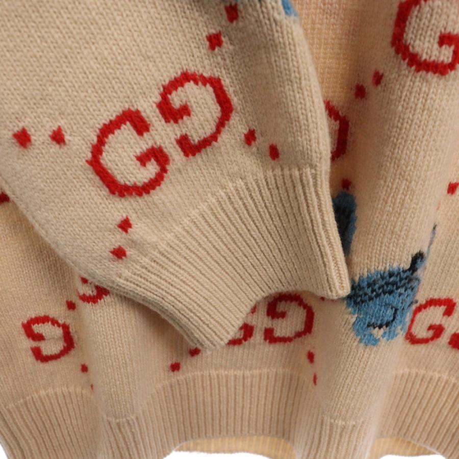 GUCCI グッチ FREYA HARTAS GG ジャガード 総柄 クルーネック GUCCI グッチ FREYA HARTAS GG ジャガード 総柄 クルーネック