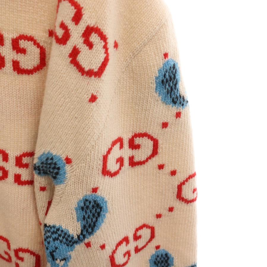 GUCCI グッチ FREYA HARTAS GG ジャガード 総柄 クルーネック GUCCI グッチ FREYA HARTAS GG ジャガード 総柄 クルーネック