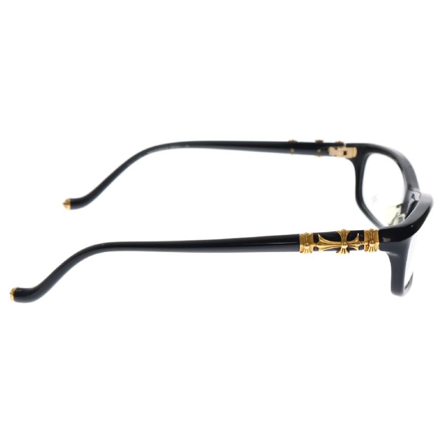 CHROME HEARTS クロムハーツ BEARDED BABY-A ビールデッドベイビー メガネ アイウェア 眼鏡 ブラック/ゴールド CHROME HEARTS（クロムハーツ） BEARDED BABY-A ビールデッドベイビー
