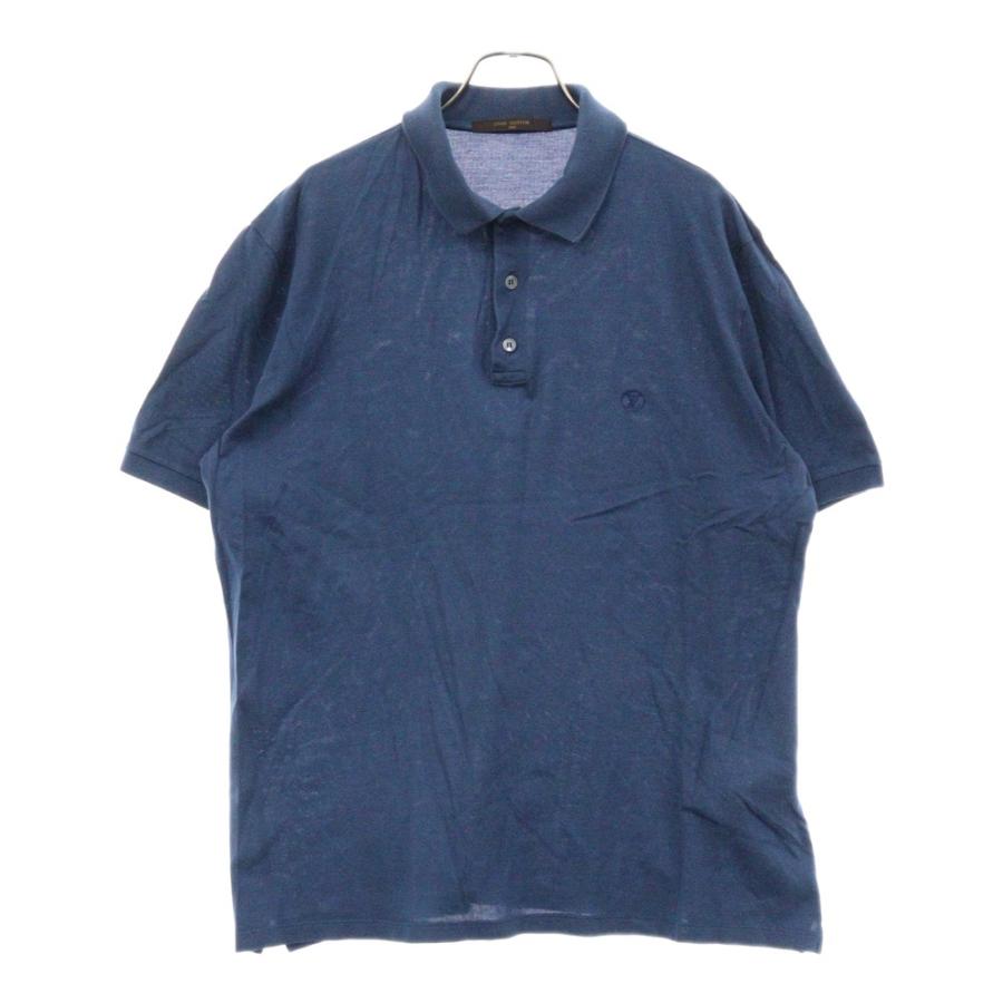 LOUIS VUITTON メンズ ポロシャツ ブルー 青 トップス Sサイズ LOUIS VUITTON メンズ ポロシャツ ブルー 青 トップス Sサイズ ブルー