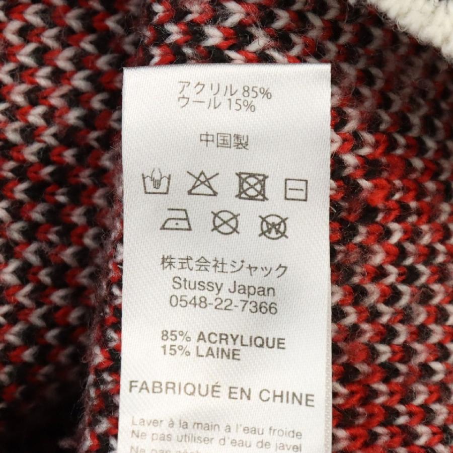 STUSSY ステューシー ×NOMAt.d. JACQURD KNIT CREW ノーマティーディー 