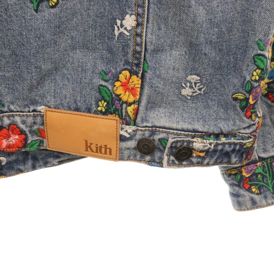 KITH キス 21SS Ellis Denim Jacket フラワー刺繍 総柄 キルティング 