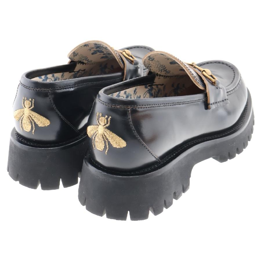 GUCCI グッチ レザー ラグソール ホースビット ローファー GUCCI グッチ レザー ラグソール ホースビット ローファー