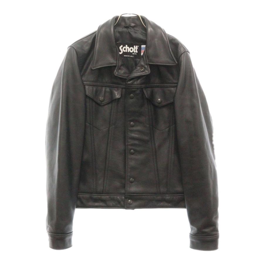 SCHOTT ショット LEATHER JACKET カウレザー トラッカー ジャケット 