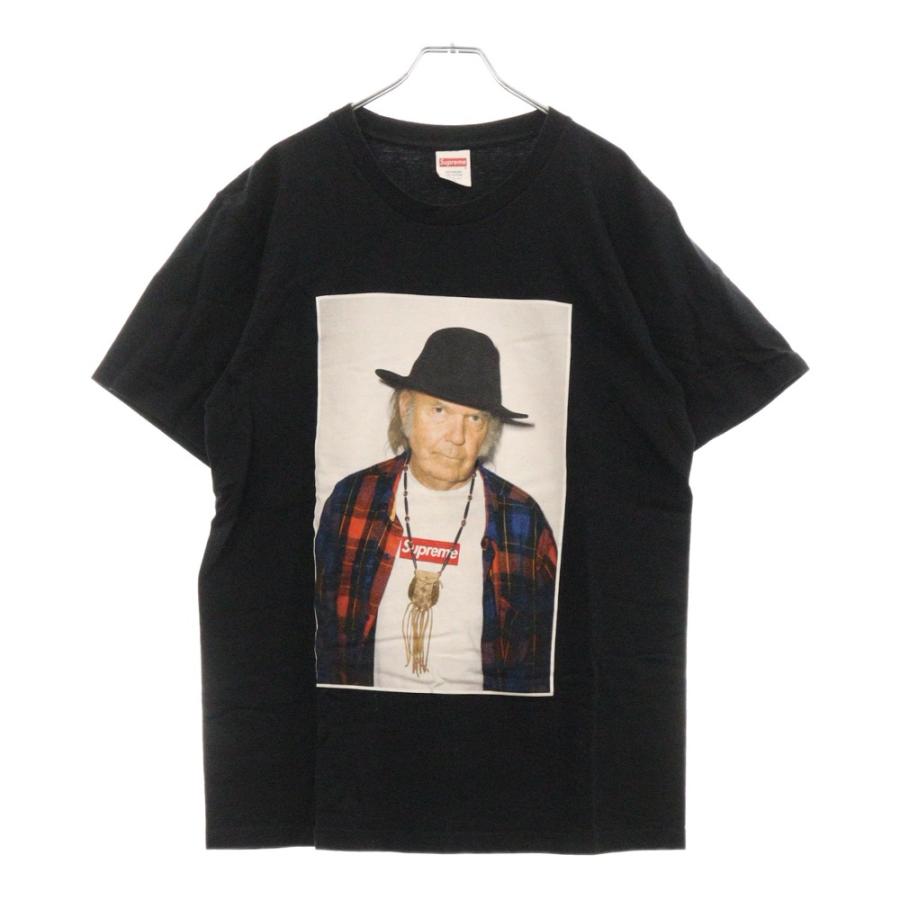 supreme neil young tee ニールヤング 黒 s