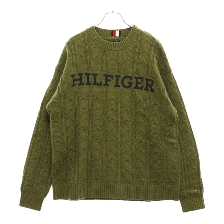 TOMMY HILFIGER（トミー・ヒルフィガー） CABLE MONOTYPE CREW NECK