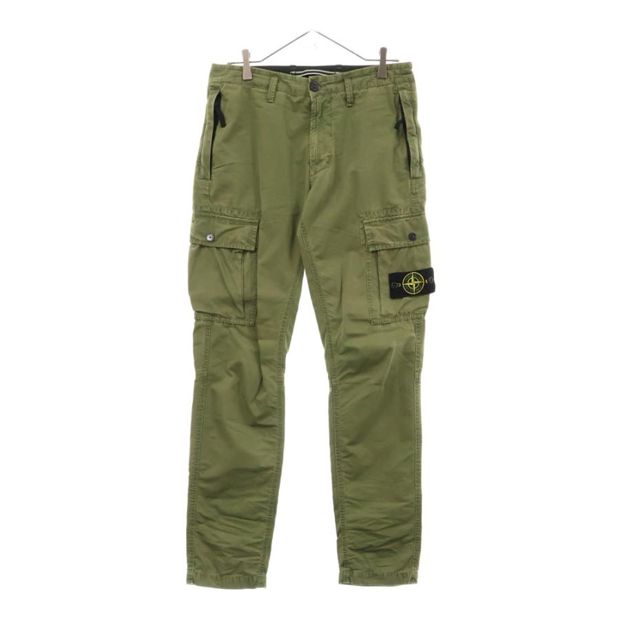 【新品タグ付】ストーンアイランド ガーメントダイエフェクトカーゴパンツ カーキ STONE ISLAND（ストーン アイランド） ガーメントダイエフェクト