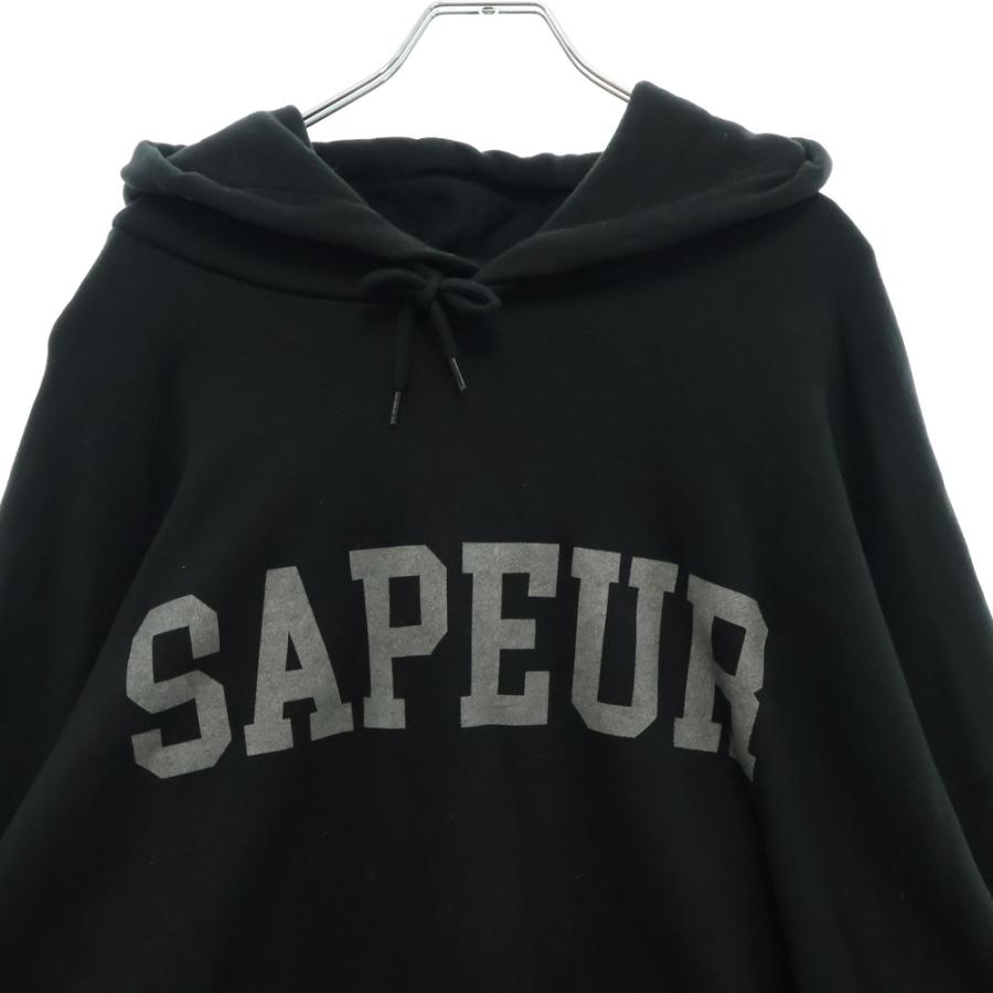 SAPEur サプール セメントロゴ フーディー プルオーバー パーカー