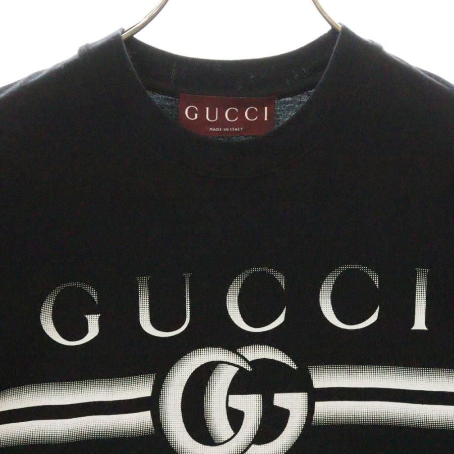 ★USED品★GUCCI Tシャツ★グッチプリントシャツ★グッチレディース半袖 中古・古着通販】GUCCI (グッチ) 半袖Tシャツ ホワイト サイズ:S