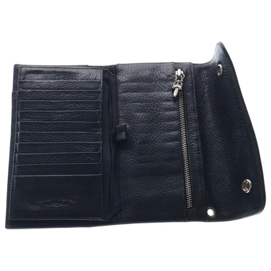 CHROME HEARTS（クロムハーツ） WAVE ウェーブ レザーウォレット 財布