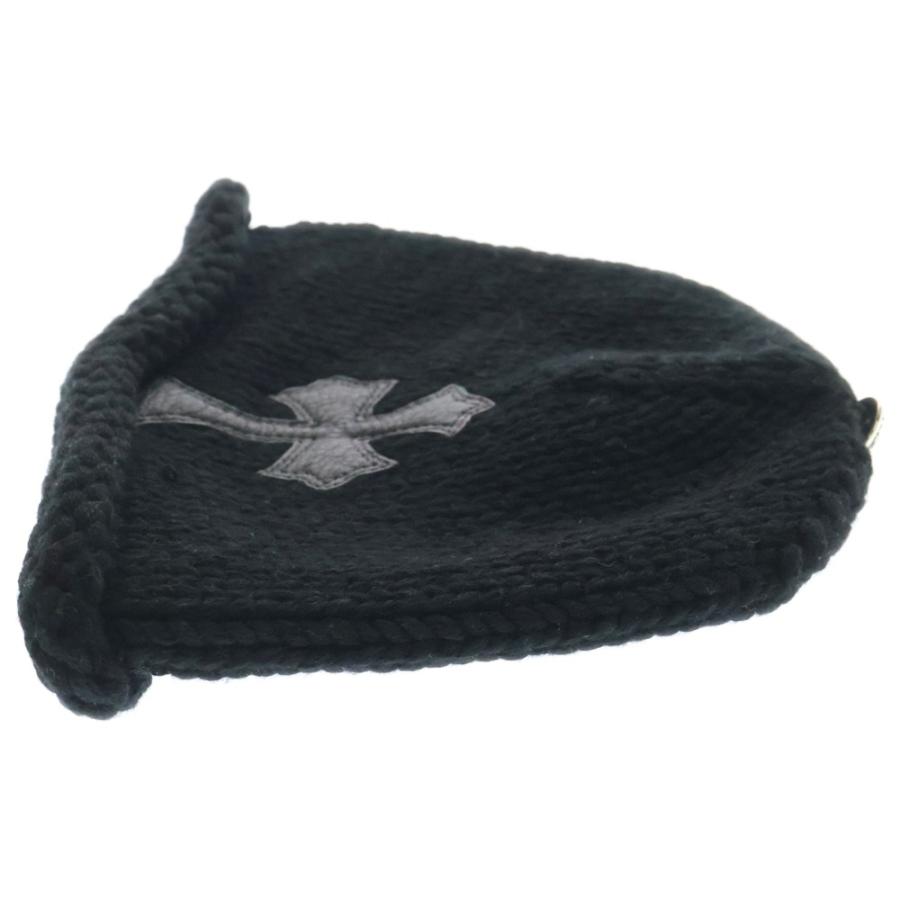 CHROME HEARTS クロムハーツ BEANIE CASH クロスパッチ付きカシミア