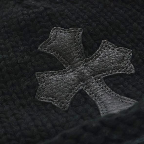 CHROME HEARTS（クロムハーツ） BEANIE CASH クロスパッチ付きカシミア