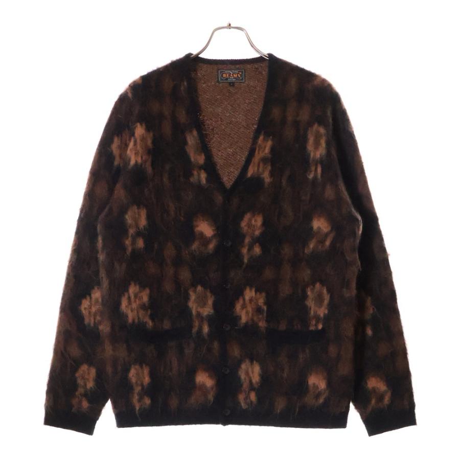 BEAMS FUTURE ARCHIVE 迷彩ニット モヘア カーディガン