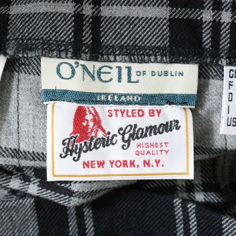 HYSTERIC GLAMOUR 90s 日本製 チェック プリーツスカート Nohea スカート ツィードチェック プリーツ切替ラップ風 ロング