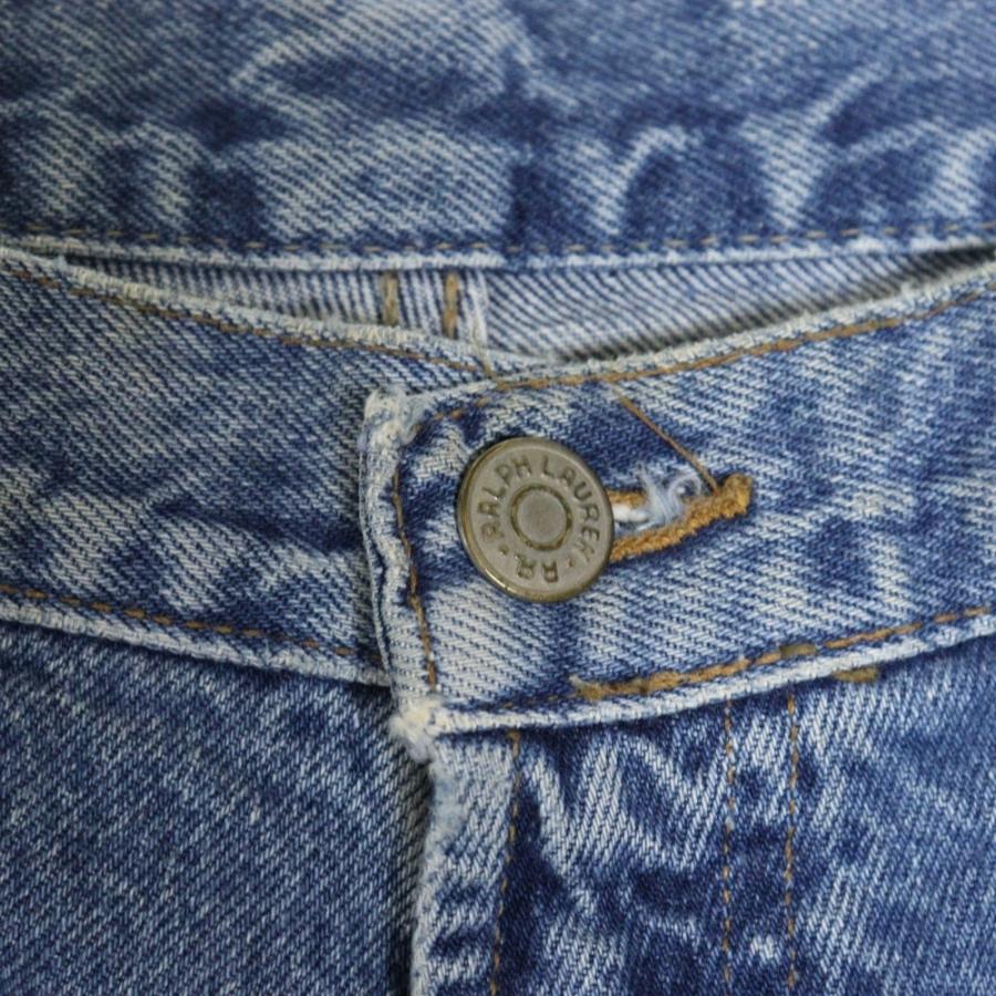 RRL (ダブルアールエル) 90s DENIM PANTS 革パッチ ジッパーフライ