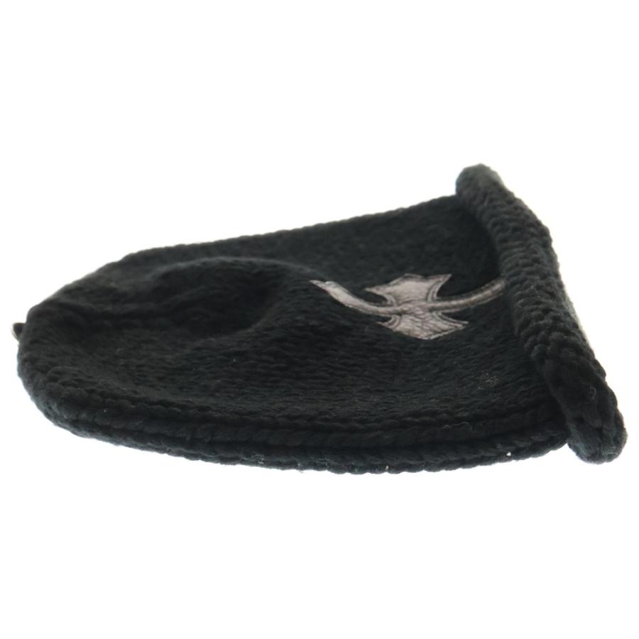 クロムハーツ BEANIE CASH クロスパッチ カシミアビーニーキャップ美品 CHROME HEARTS（クロムハーツ） BEANIE CASH クロスパッチ カシミヤ