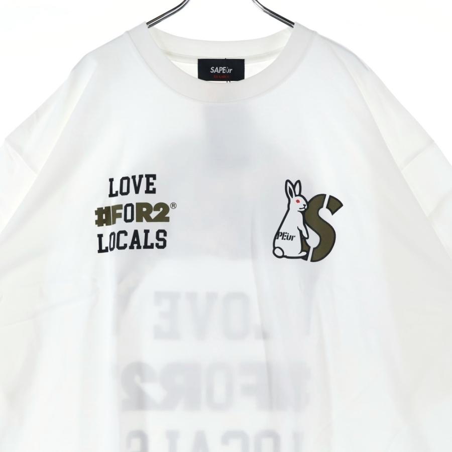 SAPEur サプール ×FR2 LOVE #FOR2 LOCALS 両面プリント 半袖