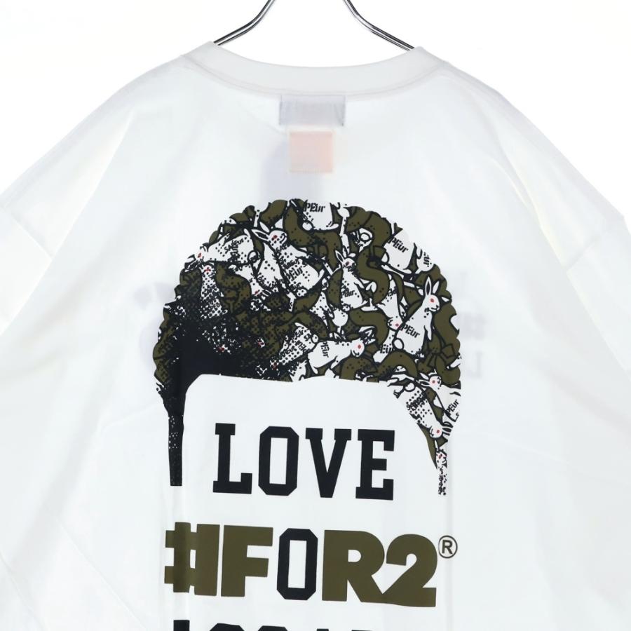 専用 SAPEur #FR2 コラボ Tシャツ LOVE FOR2 LOC XL SAPEur サプール ×FR2 LOVE #FOR2 LOCALS 両面プリント 半袖