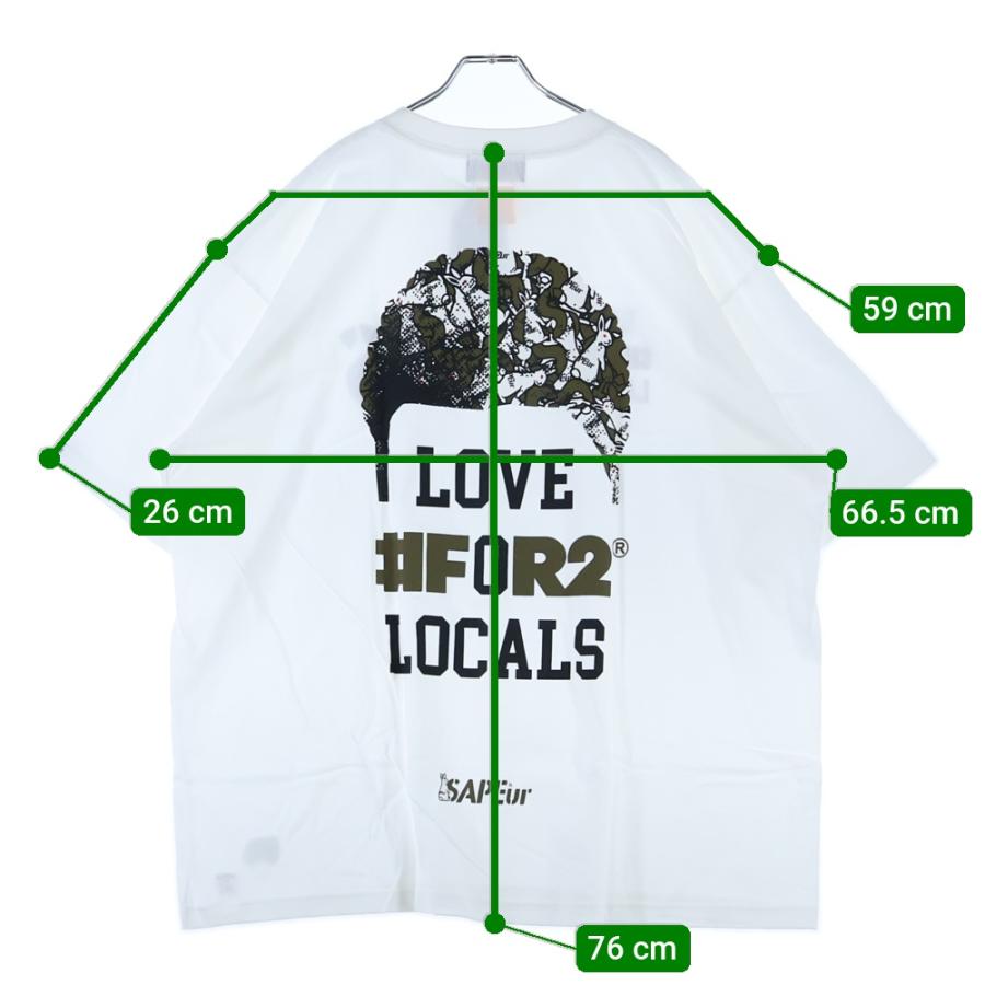 専用 SAPEur #FR2 コラボ Tシャツ LOVE FOR2 LOC XL SAPEur サプール ×FR2 LOVE #FOR2 LOCALS 両面プリント 半袖