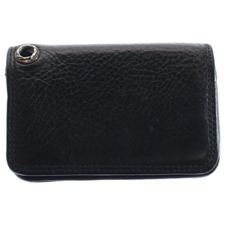 CHROME HEARTS クロムハーツ CARD CASE スクロールラベル レザーカード  