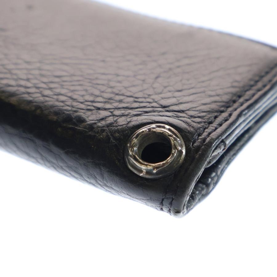 CHROME HEARTS クロムハーツ CARD CASE スクロールラベル レザーカード  