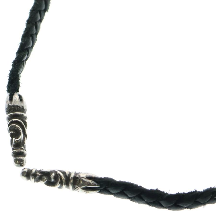 A*t様 クロムハーツ　レザー　ネックレス CHROME HEARTS（クロムハーツ） LEATHER BRAID SCROLL ネックレス