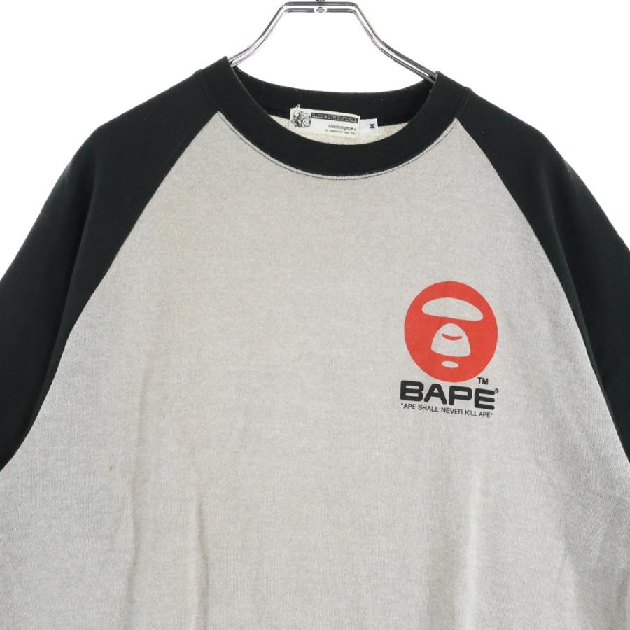 A BATHING APE（アベイシングエイプ） 90s ロゴプリント ラグラン半袖T