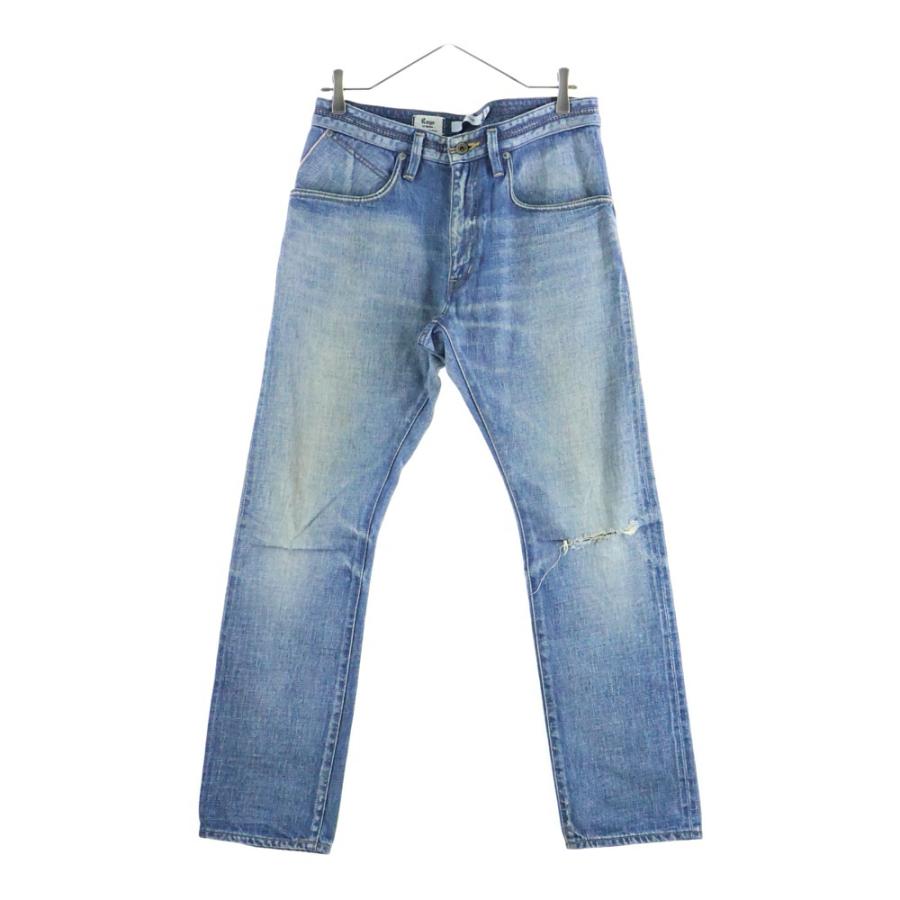 インディゴ ダメージ加工 ストレートジーンズ nonnative（ノンネイティブ） ダメージ加工 ストレート デニム パンツ