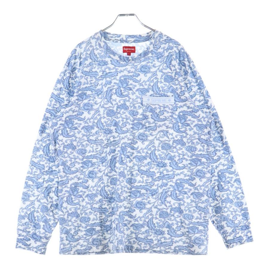 Supreme 19ss damask ロンt ペイズリー Supreme（シュプリーム） 19SS Damask L/S Top ペイズリー柄 ロング