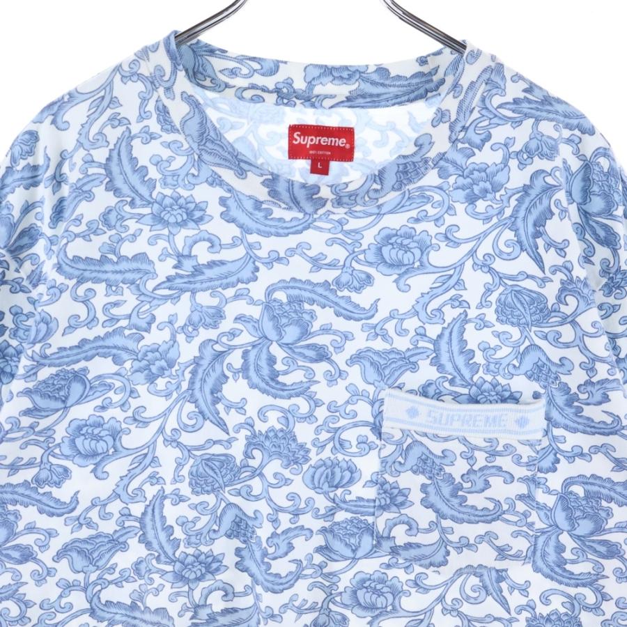Supreme 19ss damask ロンt ペイズリー Supreme（シュプリーム） 19SS Damask L/S Top ペイズリー柄 ロング