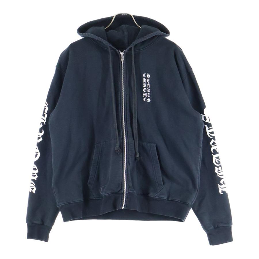 CHROME HEARTS（クロムハーツ） SWTSHRT HD ZIP 袖ロゴプリント