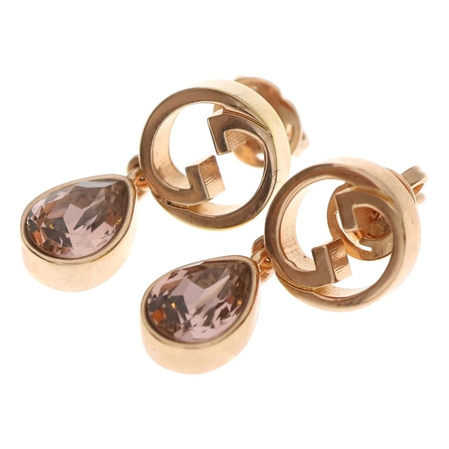 GUCCI（グッチ） ブロンディ クリスタル ドロップ ピアス ゴールド