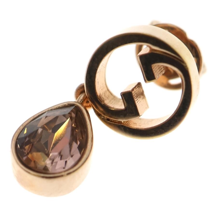 GUCCI（グッチ） ブロンディ クリスタル ドロップ ピアス ゴールド 