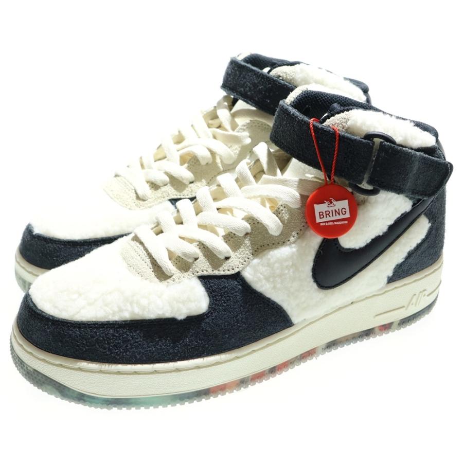 NIKE ナイキ AIR FORCE 1 MID 07 PREMIUM エアフォース1 プレミアム ミドルカットスニーカー ココナッツ DO2123-113 US8.5/26.5cm ホワイト/ブラック NIKE（ナイキ） AIR FORCE 1 MID 07 PREMIUM エアフォース1 プレミアム