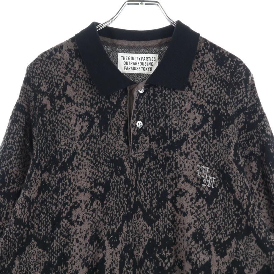 WACKO MARIA（ワコマリア） 22AW PYTHON KINT POLO SHIRT パイソン柄