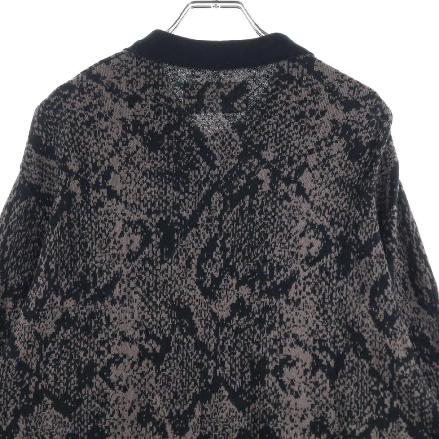 【新品・未使用】 WACKO MARIA パイソン柄 総柄 ポロシャツ WACKO MARIA (ワコマリア) PYTHON KNIT POLO SHIRT (パイソン柄ニット