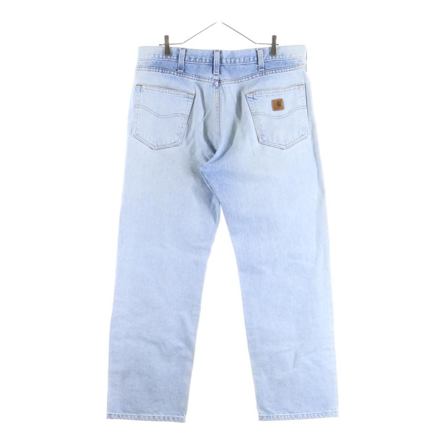 Carhartt（カーハート） ロゴパッチ ストレートデニムパンツ ライト