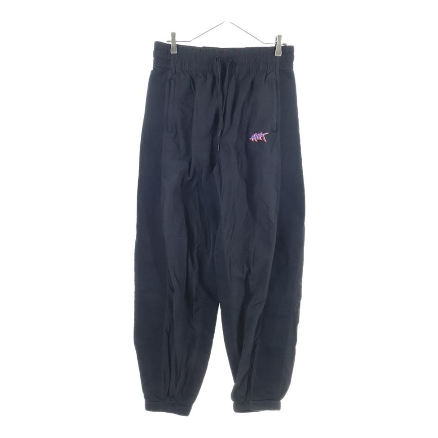 Alexander wang テーパードナイロントラックロングパンツ alexanderwang（アレキサンダー・ワン） ロゴ刺繍 ナイロン トラック