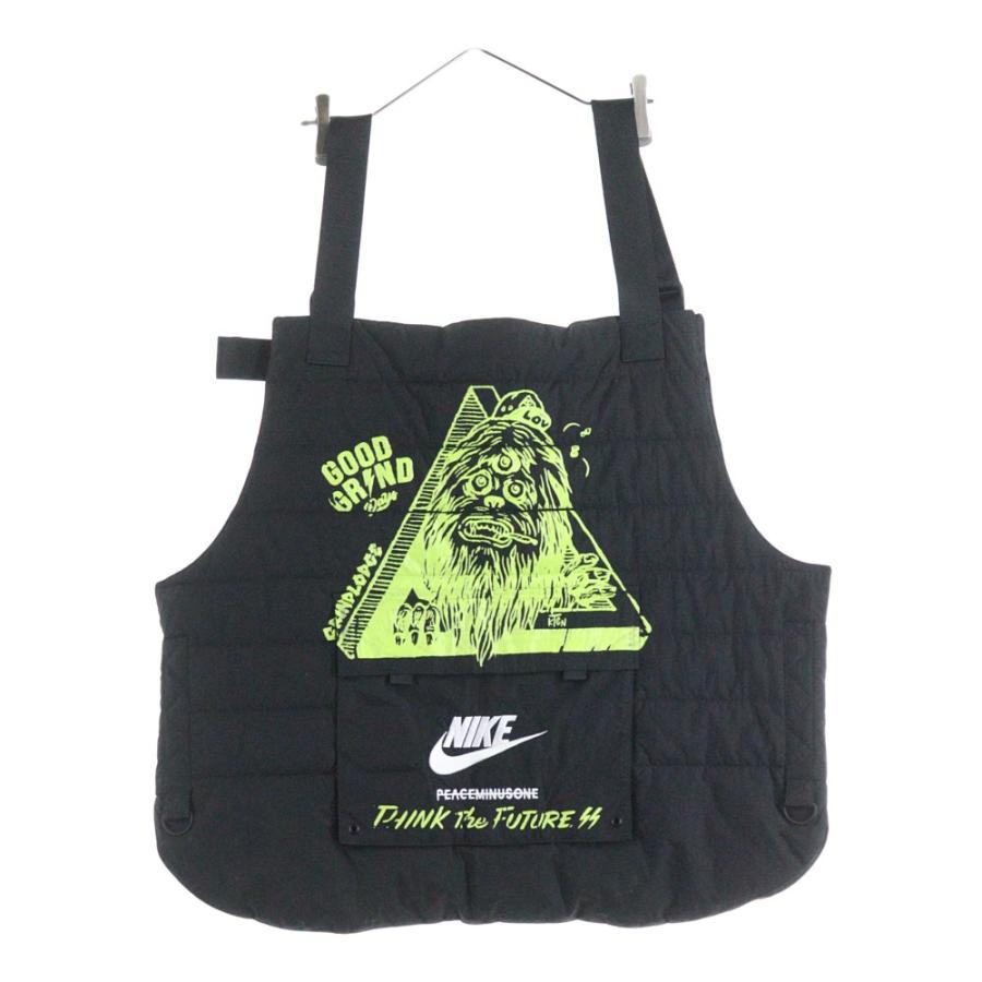 599【美品】NIKE ナイキ　ダウンベスト　肉厚　刺繍ロゴ　ブラック　L 美品✨ NIKE ナイキ ダウンベスト 刺繍ロゴ 肉厚 ブラック - メルカリ