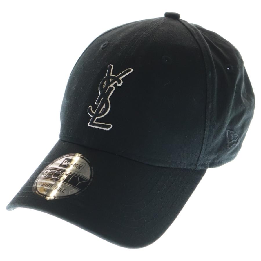 SAINT LAURENT PARIS サンローランパリ ×New Era YSLロゴ 刺繍 ベース