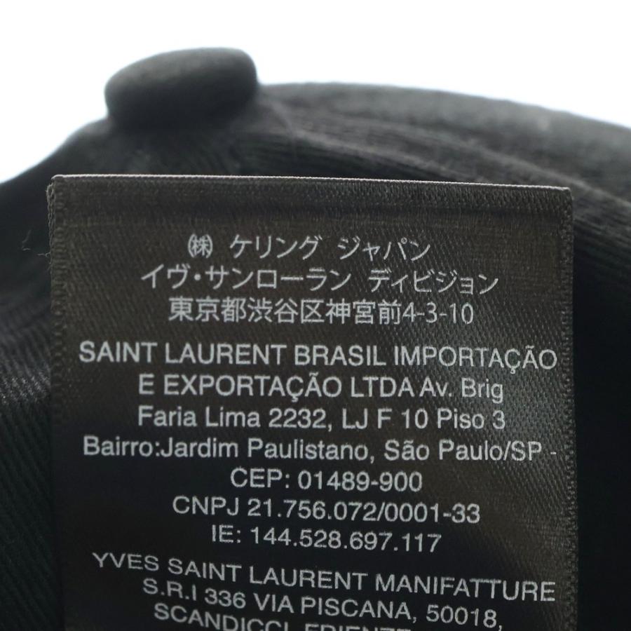 SAINT LAURENT PARIS サンローランパリ ×New Era YSLロゴ 刺繍 ベース