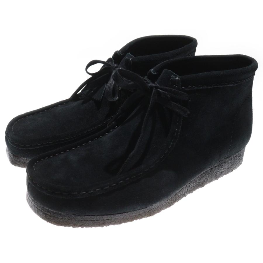 Clarks クラークス WALLABEE BTICTD ワラビー ブラックスエード ミッドカットシューズ チャッカブーツ ブラック US10/28cm 261695047090 Clarks（クラークス） WALLABEE BTICTD ワラビー ブラックスエード