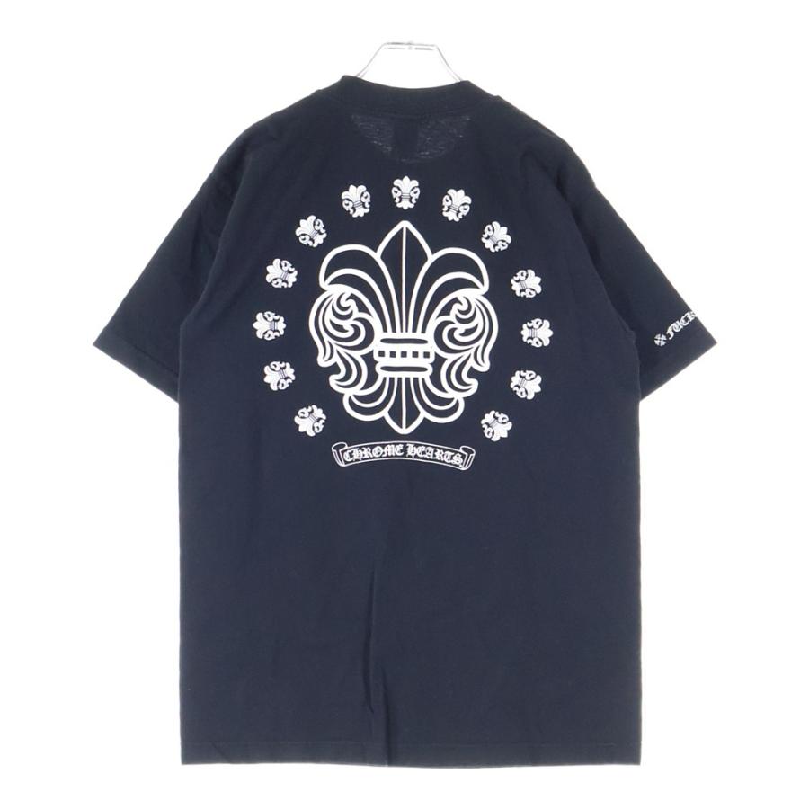 CHROME HEARTS クロムハーツ BSフレアプリント半袖カットソー 半袖Tシャツ ブラック CHROME HEARTS（クロムハーツ） BS FLEUR S/S TEE BSフレア プリント