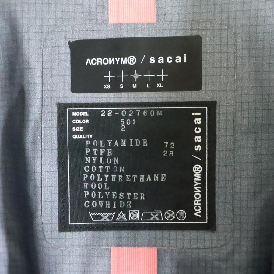 sacai（サカイ） 22SS ×ACRONYM TRENCH COAT アクロニウム ドッキング