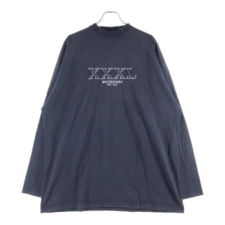 BALENCIAGA（バレンシアガ） 22AW XXXL LOGO EMBROIDED L/S Tee ロゴ
